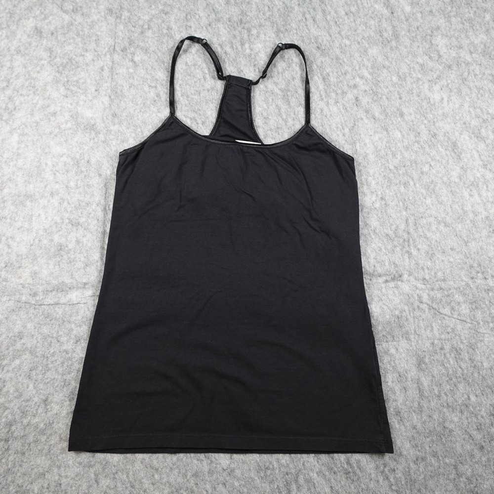 Reiss Top Womens Small Black Angele Racerback Adjustable Strap Cotton Camisole